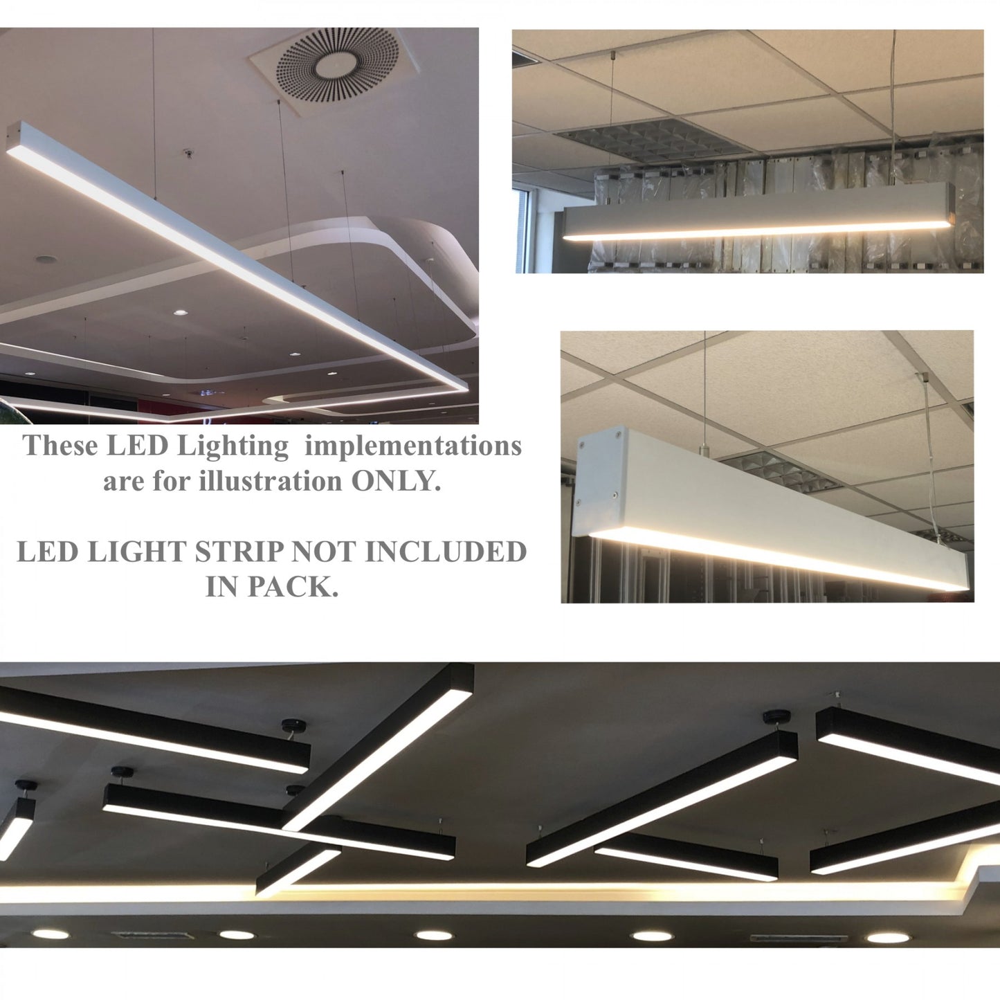 Linear Pendant LED Channel - 560ASL