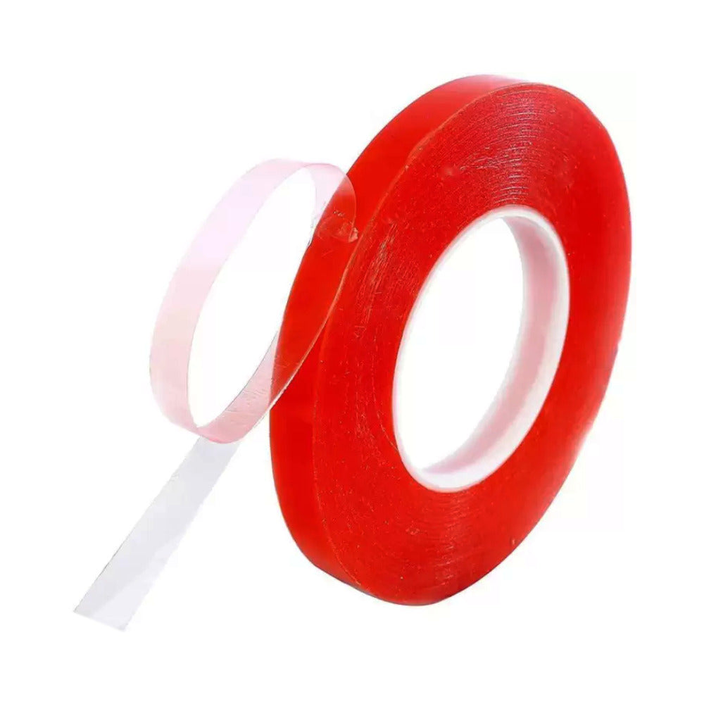 98' 24Mm Thin Double Side Pet Red Tape