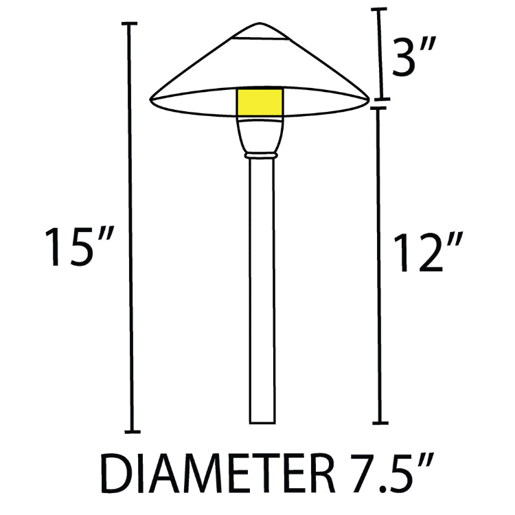 Integrated Aluminum Path Light - CDPA65