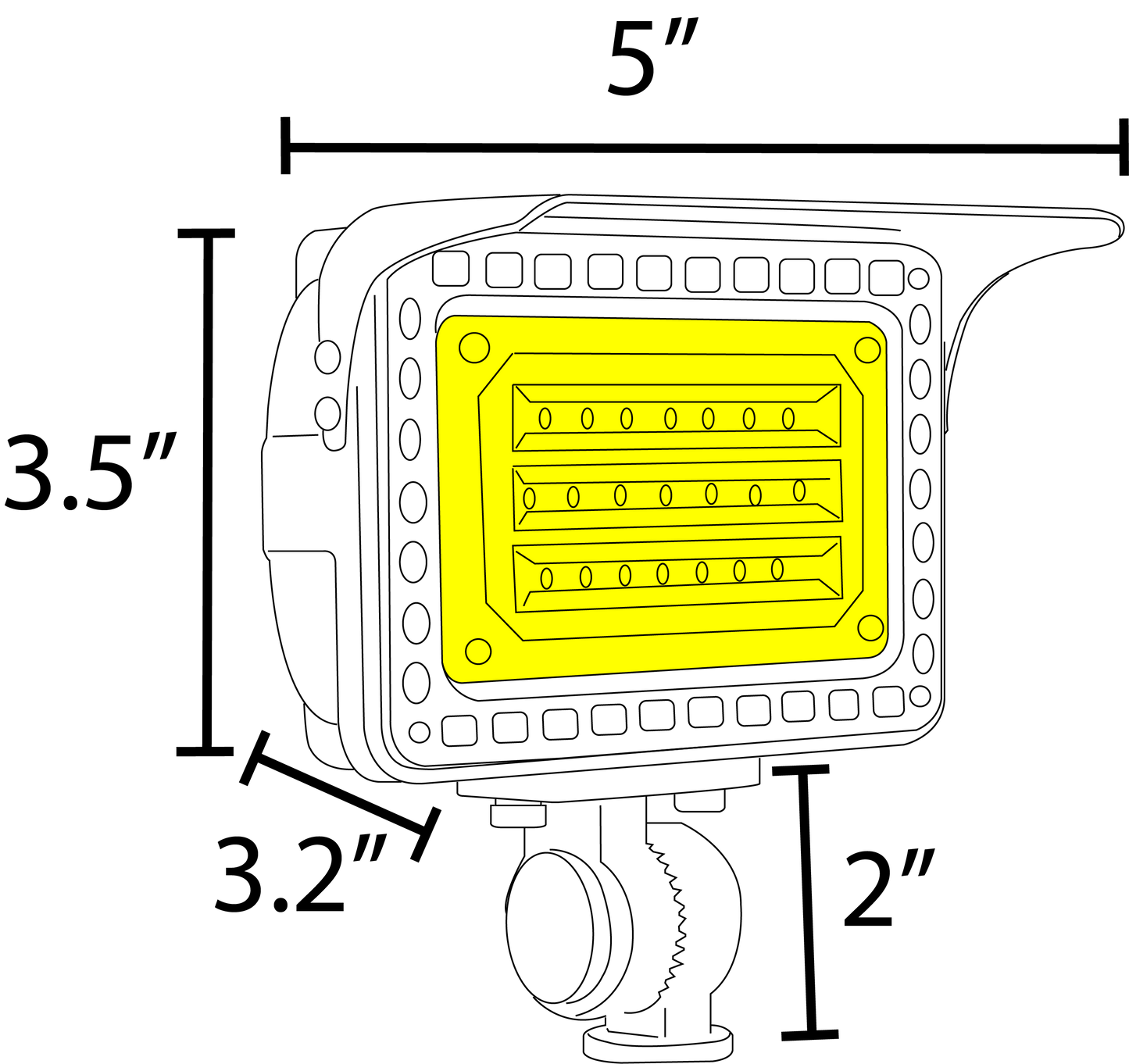 Integrated Aluminum Flood Light - FLA20