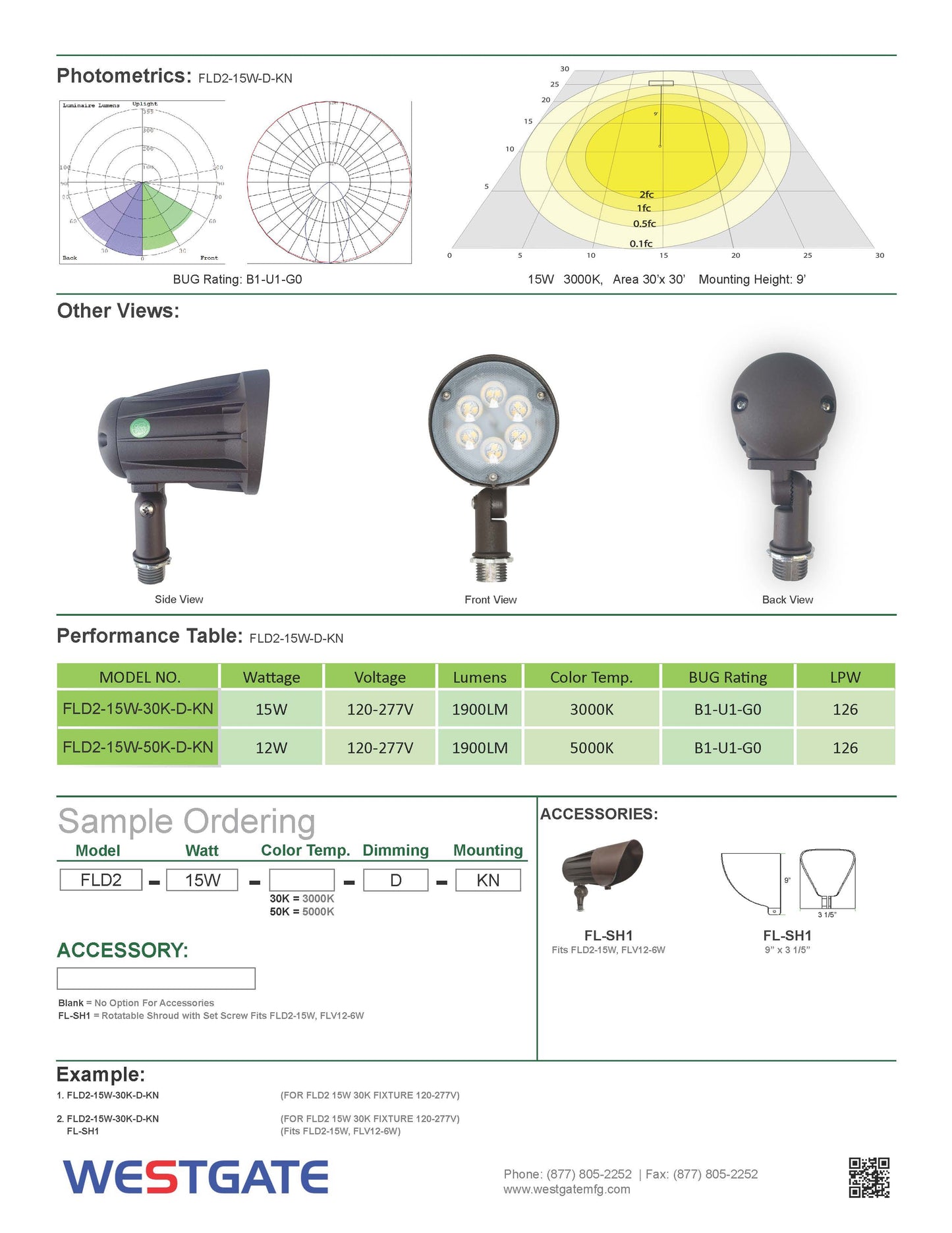 FLD2 Series Outdoor Lighting - Westgate