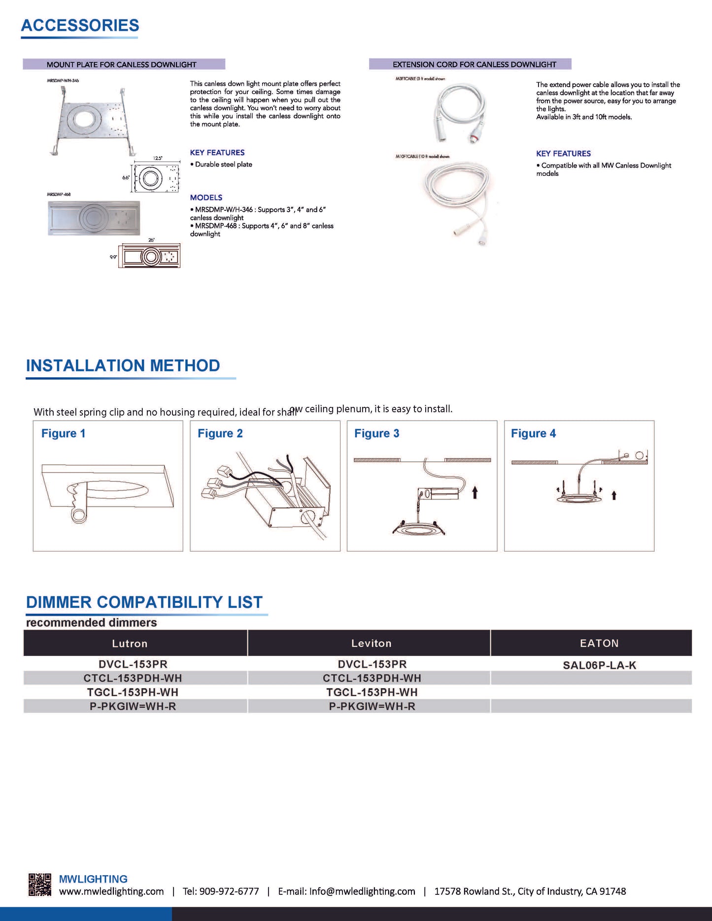 4" 5CCT Canless Ultra-Slim Recessed Light - MW Lighting