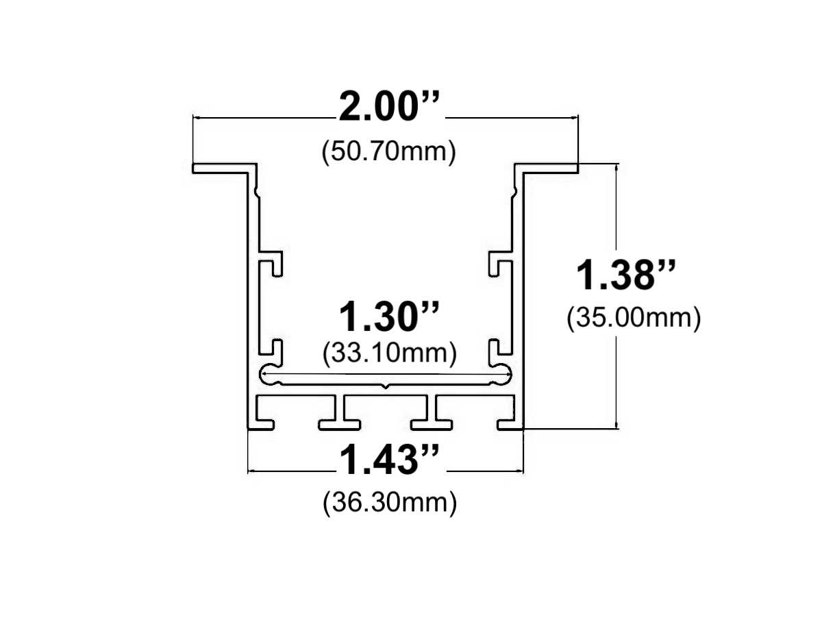 Recessed LED Channel - 440ASL