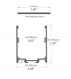 Up & Down Pendant Linear LED Channel - 550ASL