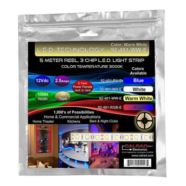 LED Flexible Lighting Strip 3000K 5 Meter Reel