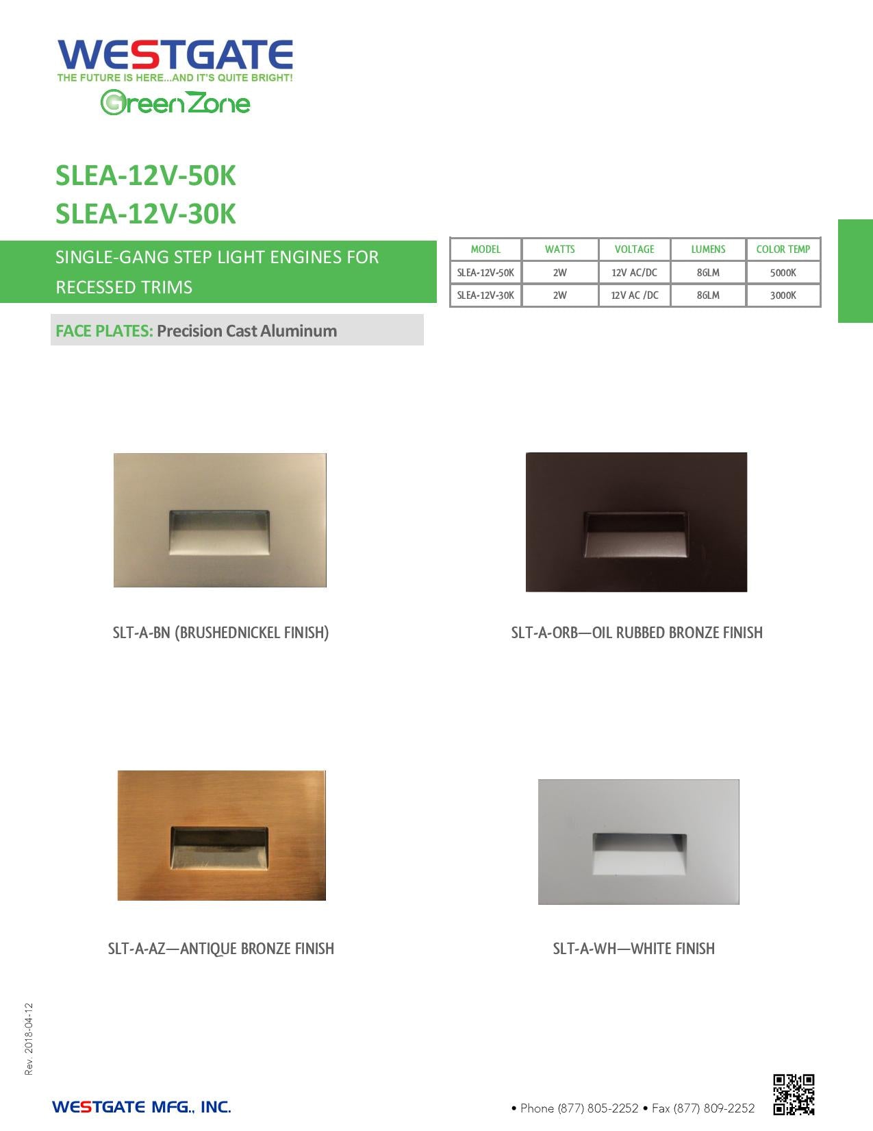 Single-Gang LED Step Light