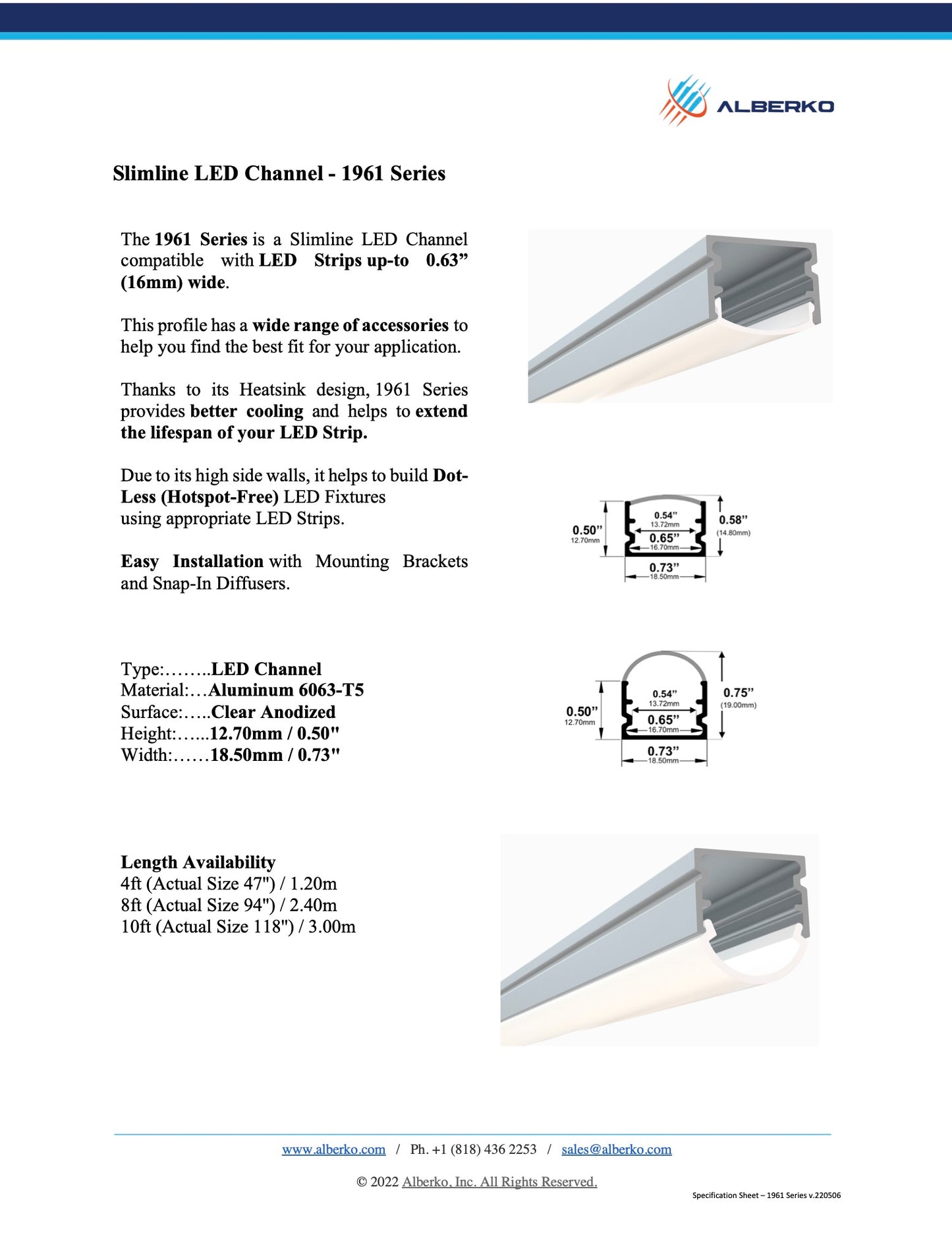 1961ASL - Slimline LED Channel