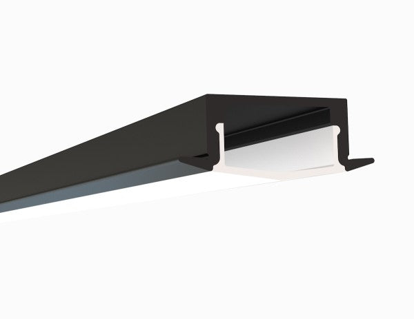 1972ASL-B - Black Recessed LED Channel