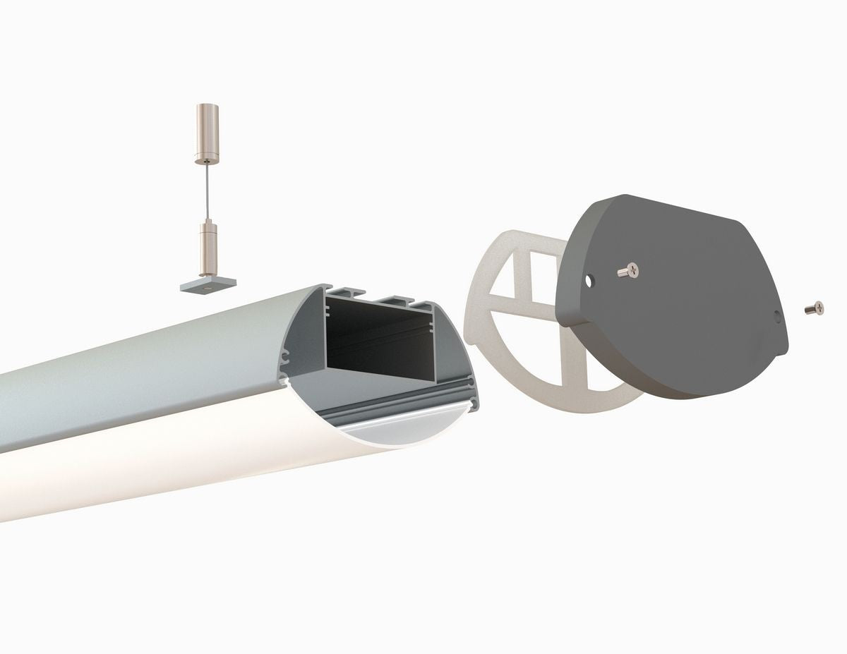 Oval Pendant Linear LED Channel - 532ASL