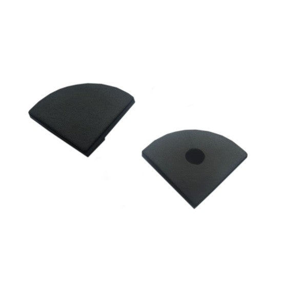 5/8" Black Lens Full Cover Angled LED Aluminum Channel