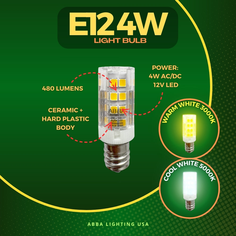 E12 4W SMD LED Bulb 12V