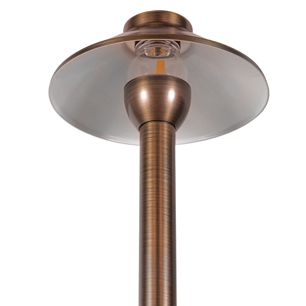 Clear Brass Path Light - PLB02