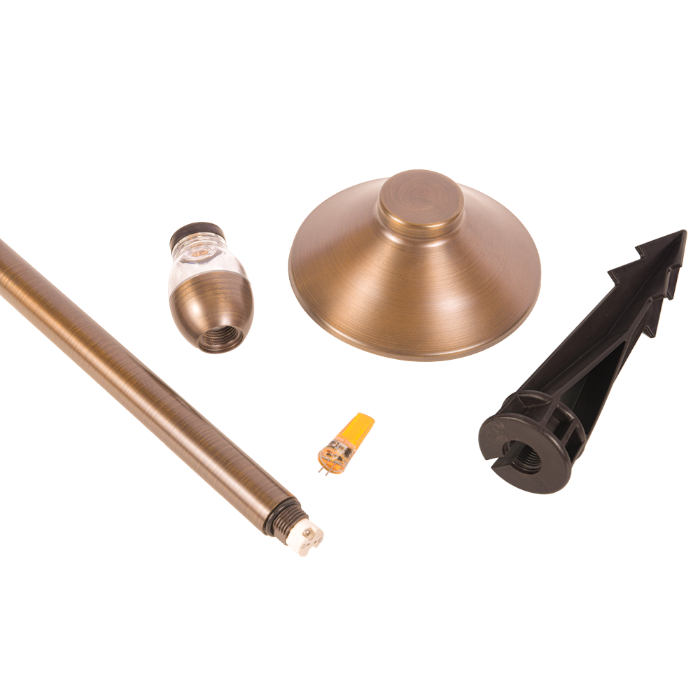 Clear Brass Path Light - PLB02