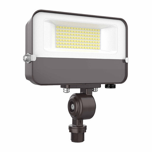 LED Compact Flood Lights 15W - Integrated DC Button Photocell Included